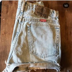 Vintage wrangler cutoffs